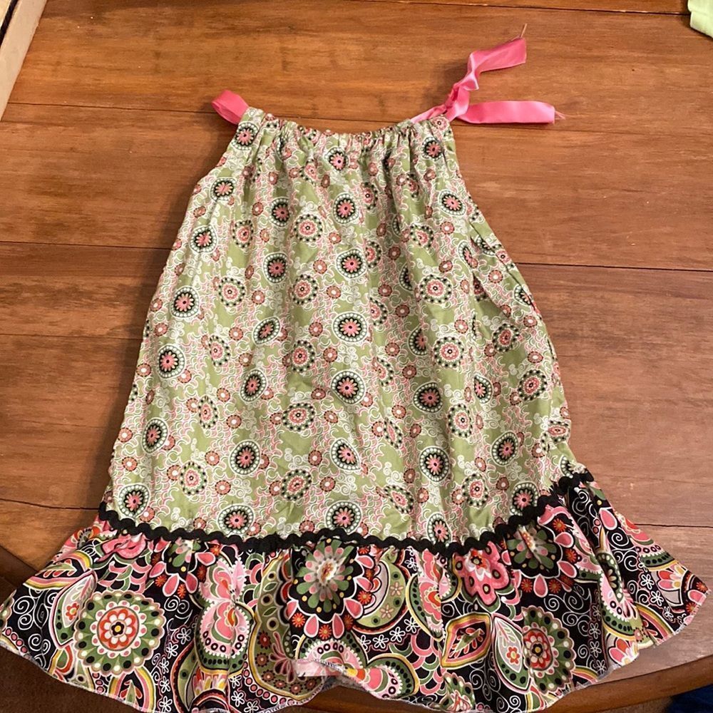 Girls Adorable 3T Boutique One Shoulder Bow Dress